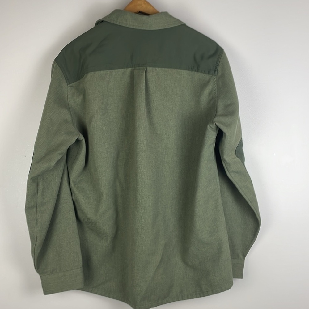 Eddie Bauer Sport Shop Shirt Jacket Mens Size Medium Button Up Quilted Detail - Picture 6 of 8